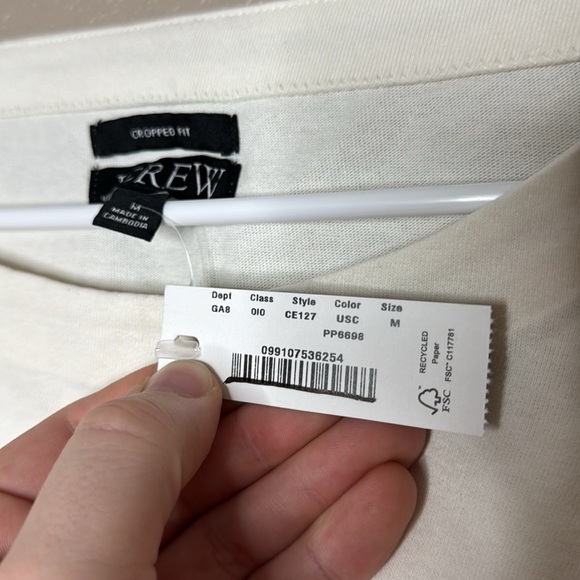 J. Crew Limited-edition USA Swimming® X J.Crew Cropped Boatneck T-shirt - Picture 7 of 9